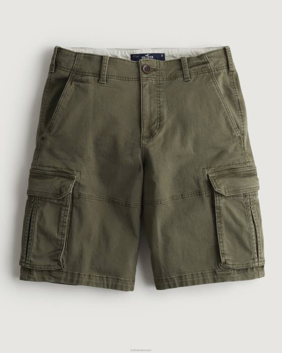 Hollister Mænd twill cargo shorts 11\'\' 2H8Z1226 bunde oliven