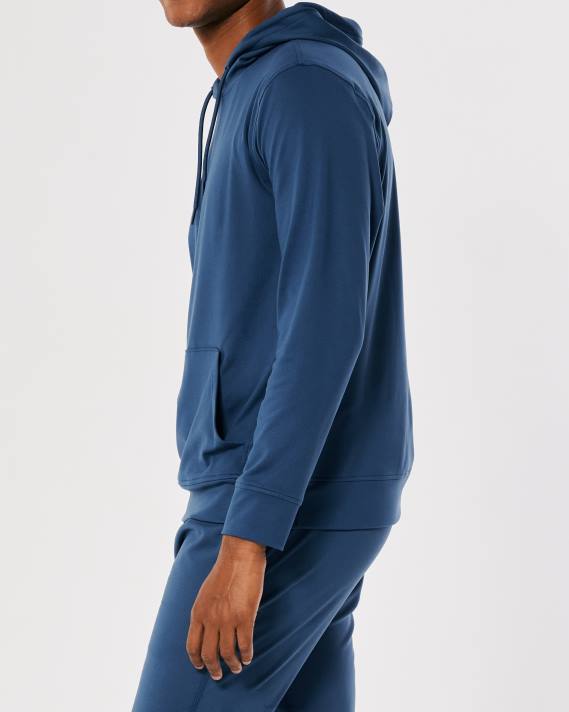 Hollister Mænd Gilly Hicks Active Recharge hættetrøje 2H8Z1059 toppe fløde