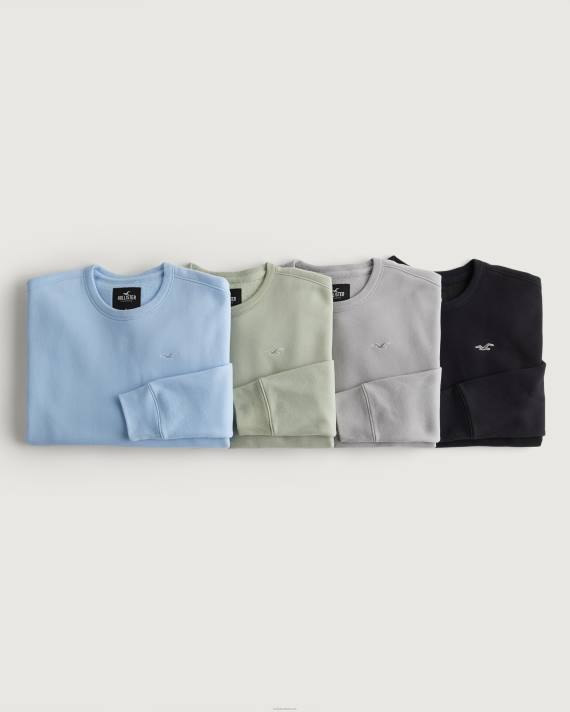 Hollister Mænd logo icon crew sweatshirt 4-pak 2H8Z889 toppe multi