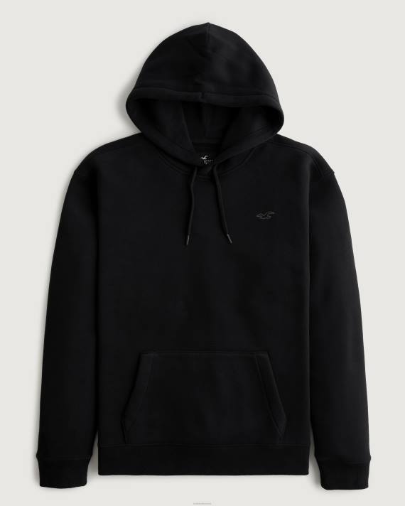 Hollister Mænd feel good ikon hættetrøje 2H8Z892 toppe sort