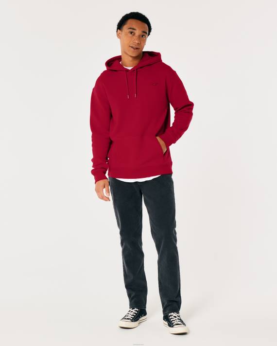 Hollister Mænd feel good ikon hættetrøje 2H8Z993 toppe rød