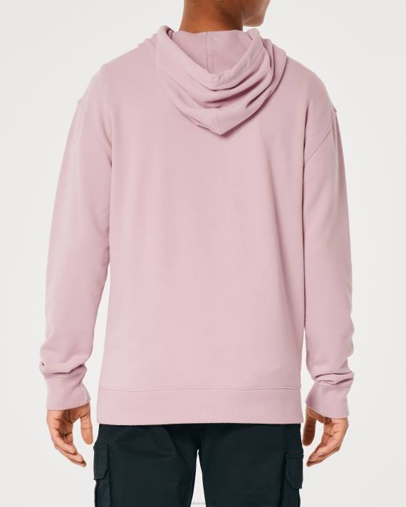 Hollister Mænd hættetrøje med signaturlogo 2H8Z832 toppe mørk pink