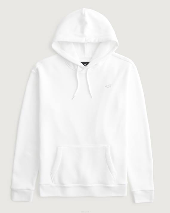 Hollister Mænd ikon hættetrøje 2H8Z1016 toppe hvid med ikon
