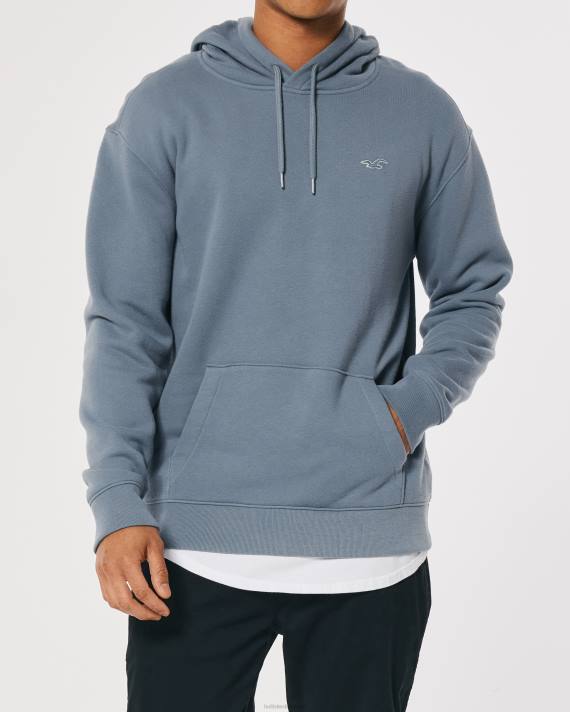 Hollister Mænd pullover hættetrøje 2H8Z1066 toppe skifer