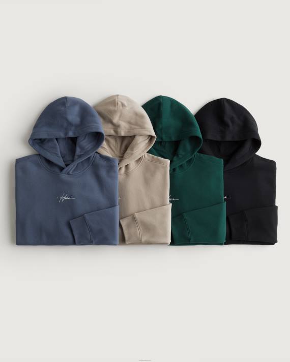 Hollister Mænd signatur logo hættetrøje 4-pak 2H8Z1028 toppe multi