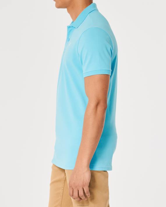 Hollister Mænd logo ikon polo 2H8Z1029 toppe turkis