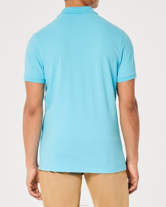 Hollister Mænd logo ikon polo 2H8Z1029 toppe turkis