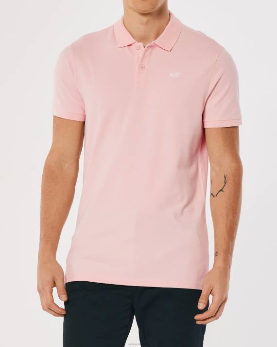 Hollister Mænd logo ikon polo 2H8Z1057 toppe lyserød