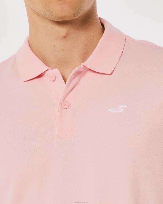 Hollister Mænd logo ikon polo 2H8Z1057 toppe lyserød