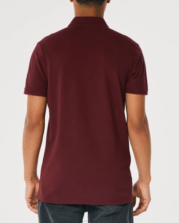 Hollister Mænd logo ikon polo 2H8Z1075 toppe bordeaux