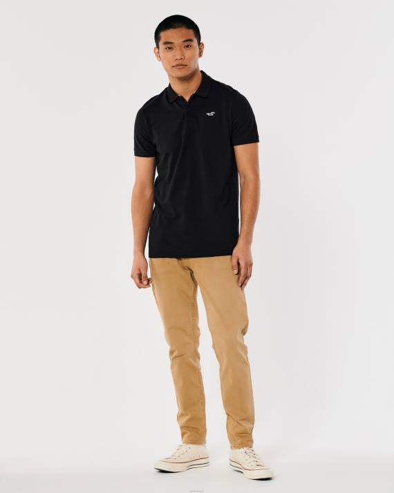 Hollister Mænd logo ikon polo 2H8Z796 toppe sort