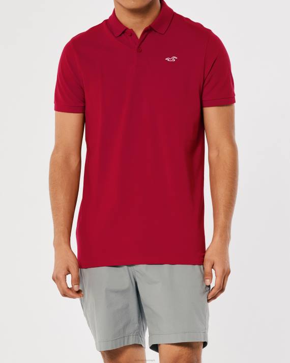 Hollister Mænd logo ikon polo 2H8Z802 toppe rød