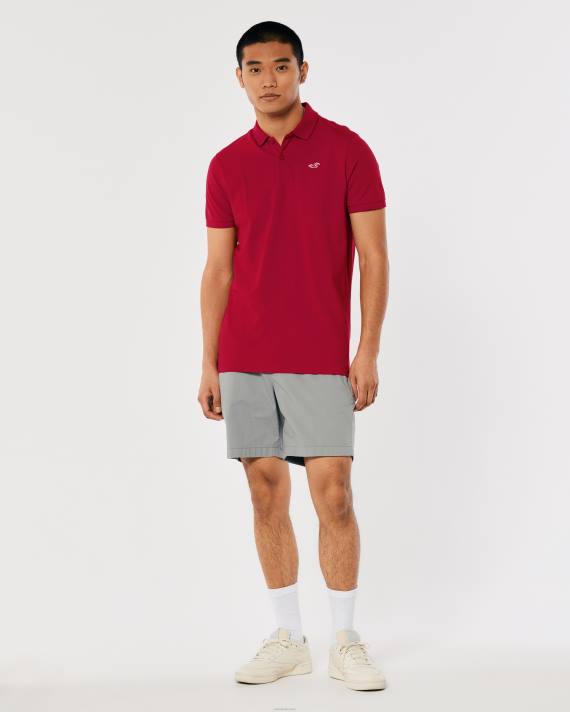 Hollister Mænd logo ikon polo 2H8Z802 toppe rød