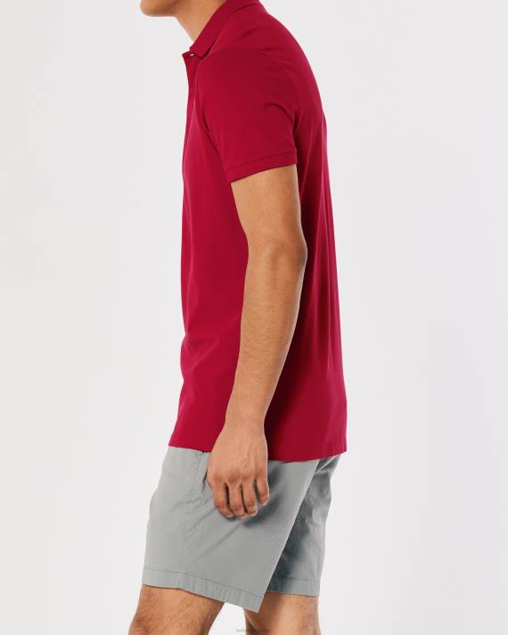 Hollister Mænd logo ikon polo 2H8Z802 toppe rød