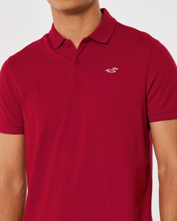 Hollister Mænd logo ikon polo 2H8Z802 toppe rød