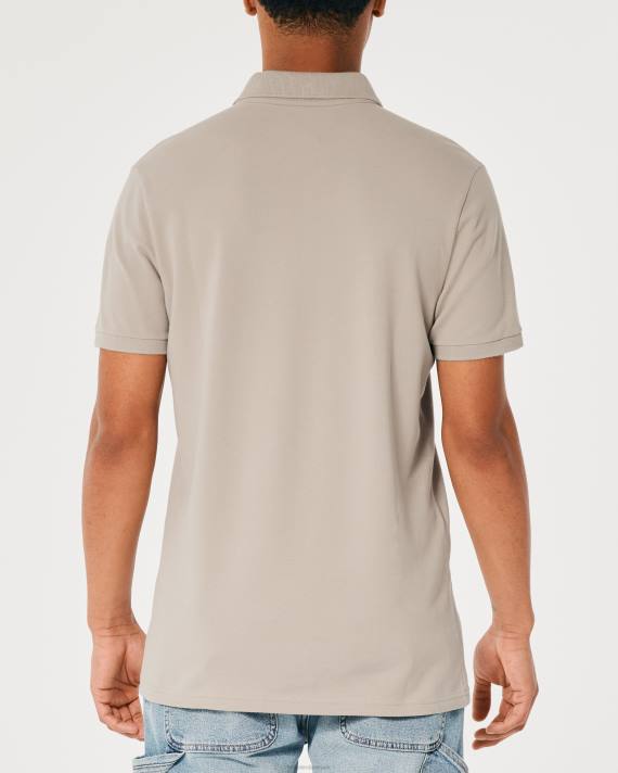 Hollister Mænd logo ikon polo 2H8Z840 toppe lysebrun