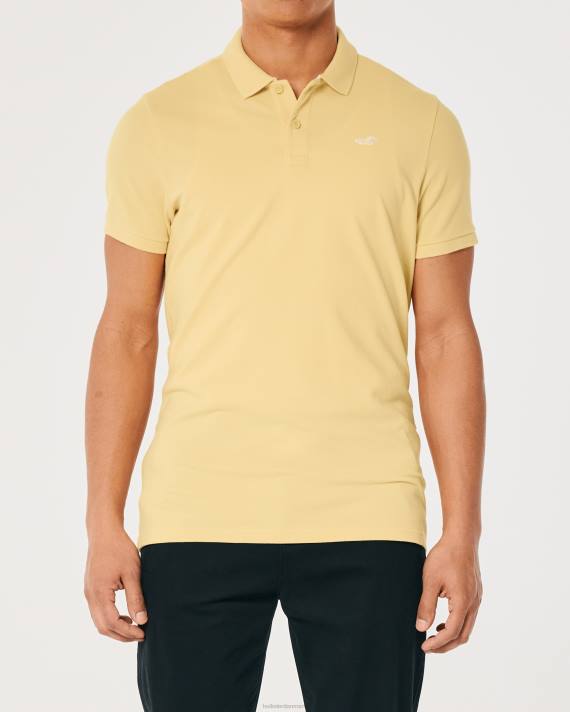 Hollister Mænd logo ikon polo 2H8Z945 toppe gul