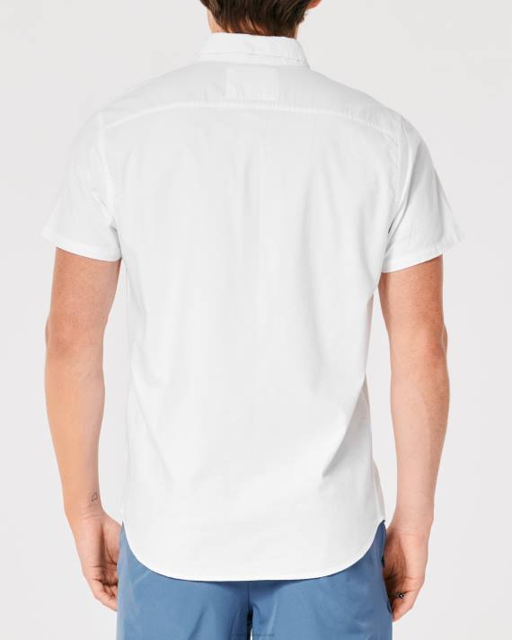 Hollister Mænd kortærmet oxford skjorte 2-pak 2H8Z913 toppe multi