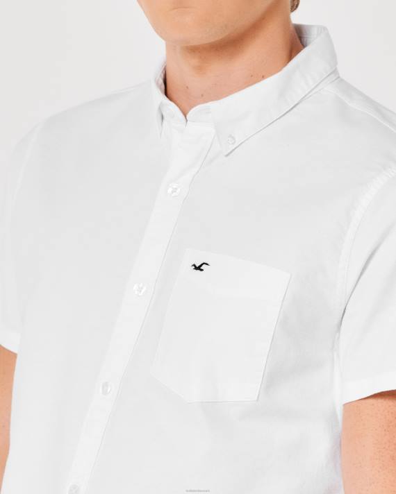 Hollister Mænd kortærmet oxford skjorte 2-pak 2H8Z913 toppe multi