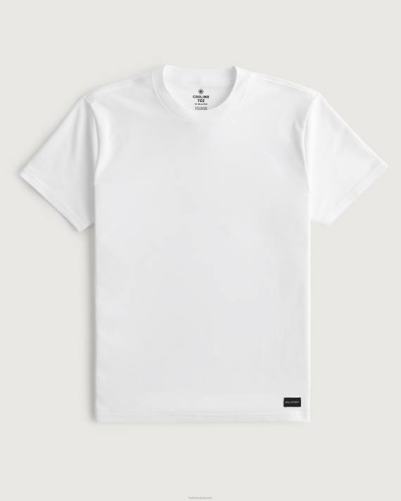 Hollister Mænd afslappet kølende t-shirt 2H8Z838 toppe mørkegrå