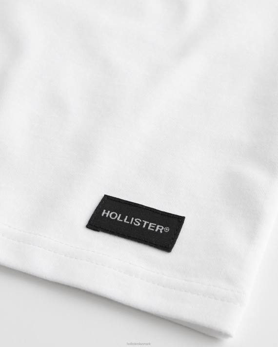 Hollister Mænd afslappet kølende t-shirt 2H8Z838 toppe mørkegrå