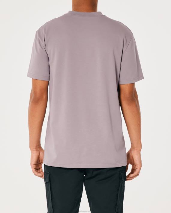 Hollister Mænd afslappet kølende t-shirt 2H8Z950 toppe lilla