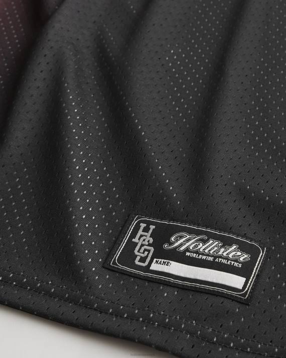 Hollister Mænd afslappet mesh grafisk tank 2H8Z1076 toppe rød til sort ombre