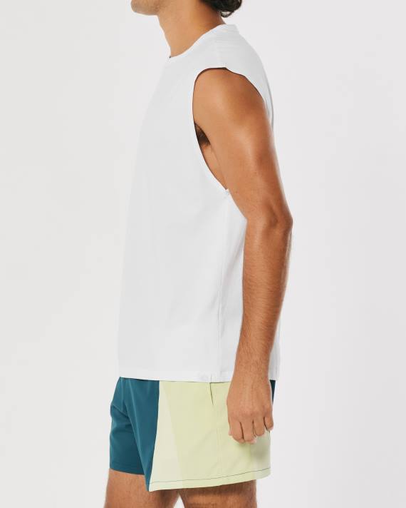 Hollister Mænd gilly hicks active essentials muskeltank 2H8Z1065 toppe hvid