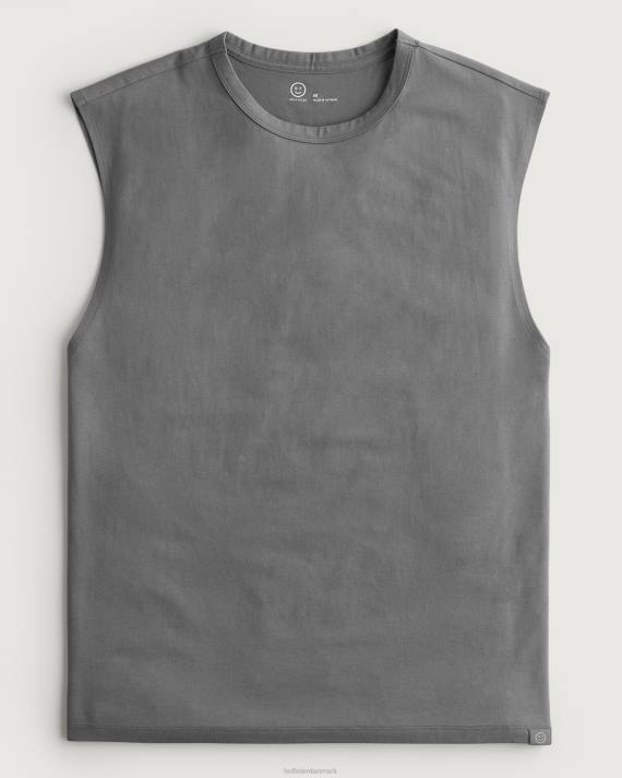 Hollister Mænd gilly hicks active essentials muskeltank 2H8Z976 toppe mørkegrå