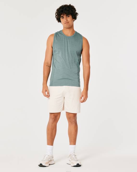 Hollister Mænd gilly hicks aktiv sømløs aktiv tank 2H8Z940 toppe mørk gråmeleret