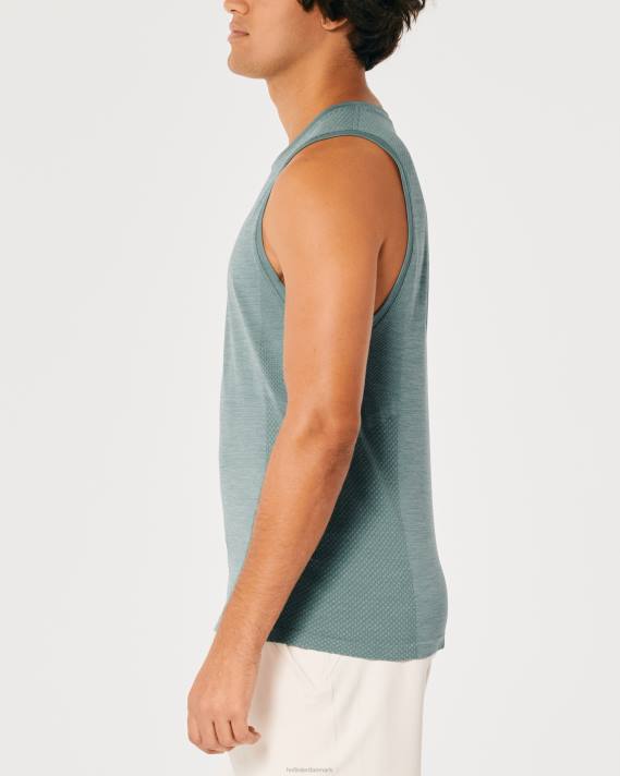 Hollister Mænd gilly hicks aktiv sømløs aktiv tank 2H8Z940 toppe mørk gråmeleret