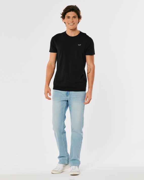 Hollister Mænd logo ikon besætning t-shirt 2H8Z793 toppe sort
