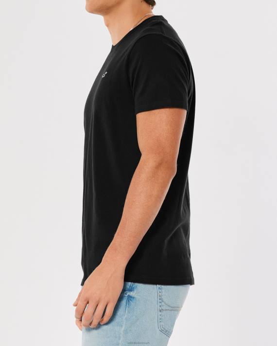 Hollister Mænd logo ikon besætning t-shirt 2H8Z793 toppe sort