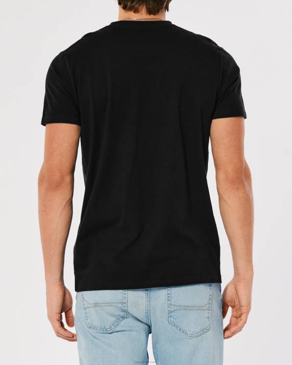 Hollister Mænd logo ikon besætning t-shirt 2H8Z793 toppe sort
