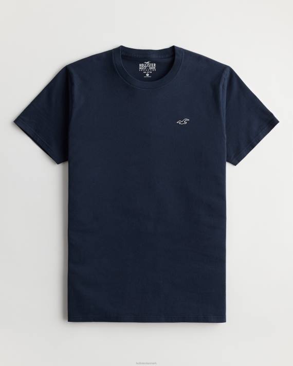 Hollister Mænd logo ikon besætning t-shirt 2H8Z794 toppe flåde