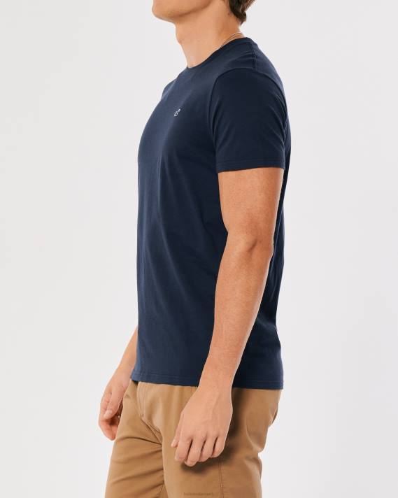 Hollister Mænd logo ikon besætning t-shirt 2H8Z794 toppe flåde