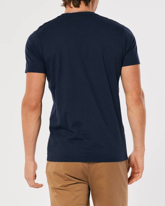 Hollister Mænd logo ikon besætning t-shirt 2H8Z794 toppe flåde