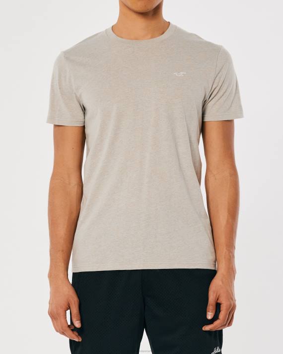 Hollister Mænd logo ikon besætning t-shirt 2H8Z805 toppe lyngbrun