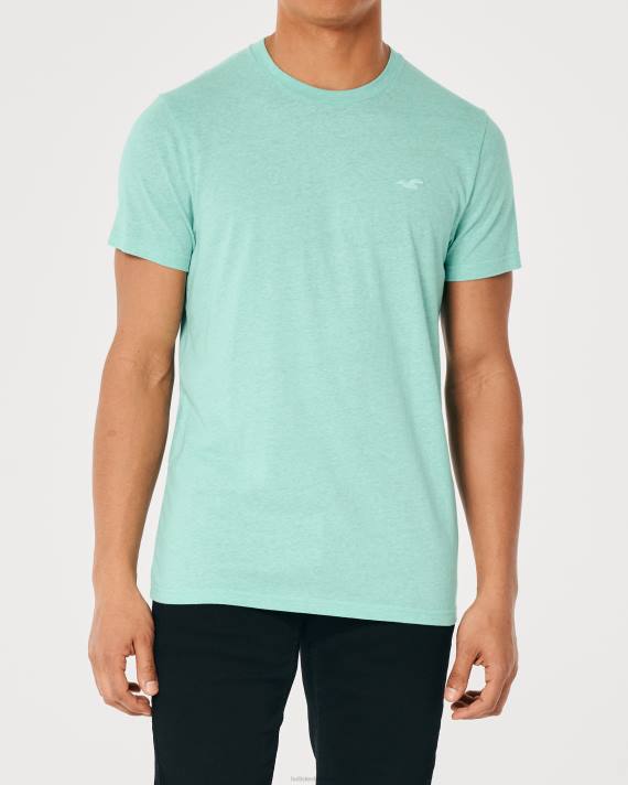 Hollister Mænd logo ikon besætning t-shirt 2H8Z852 toppe lyngmynte