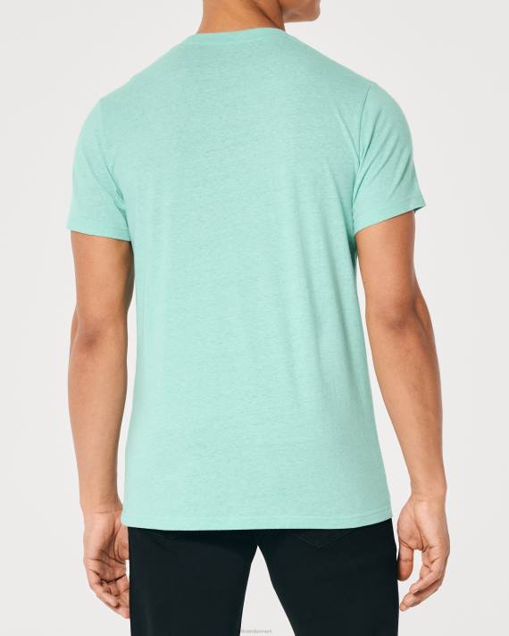Hollister Mænd logo ikon besætning t-shirt 2H8Z852 toppe lyngmynte