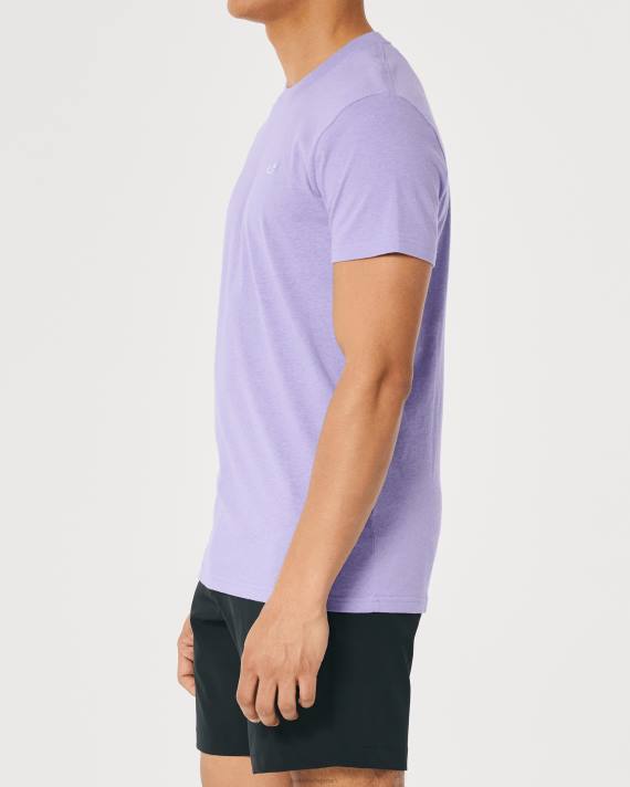 Hollister Mænd logo ikon besætning t-shirt 2H8Z936 toppe lyng lilla