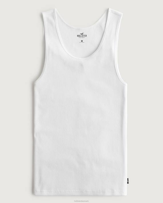 Hollister Mænd ribbet tank 2H8Z898 toppe hvid