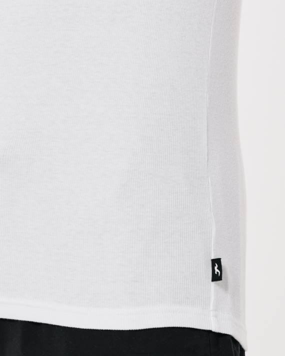 Hollister Mænd ribbet tank 2H8Z898 toppe hvid