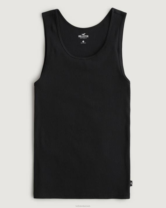 Hollister Mænd ribbet tank 2H8Z922 toppe sort