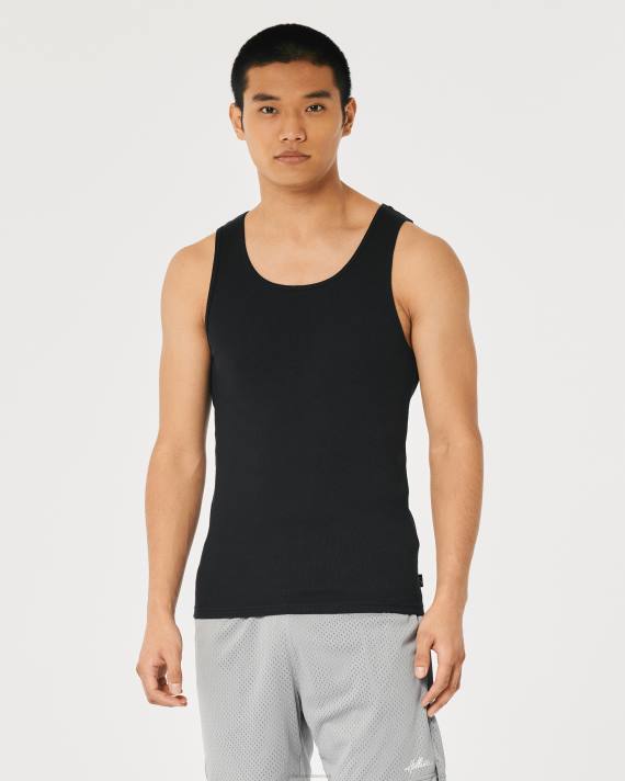 Hollister Mænd ribbet tank 2H8Z922 toppe sort