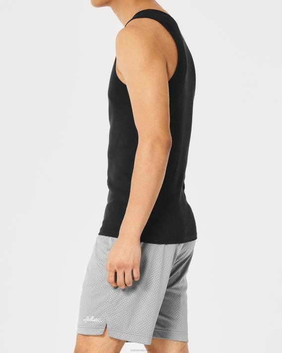 Hollister Mænd ribbet tank 2H8Z922 toppe sort