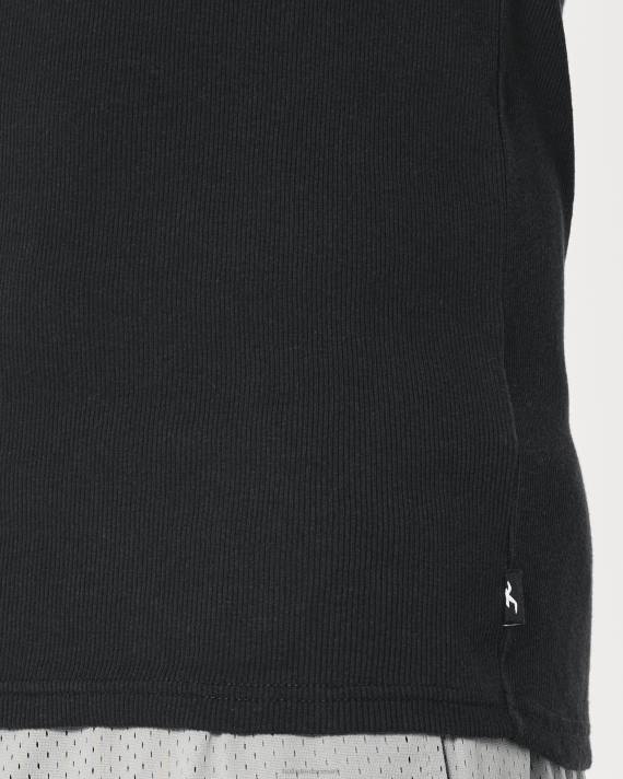 Hollister Mænd ribbet tank 2H8Z922 toppe sort