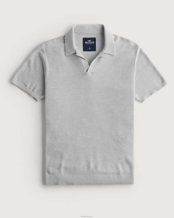 Hollister Mænd johnny krave sweater polo 2H8Z792 toppe grå