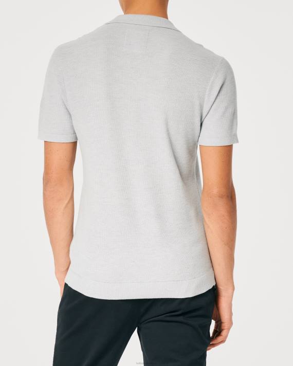 Hollister Mænd johnny krave sweater polo 2H8Z792 toppe grå