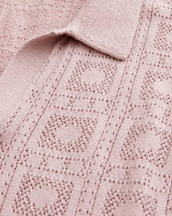 Hollister Mænd polotrøje med åben sting 2H8Z884 toppe lilla